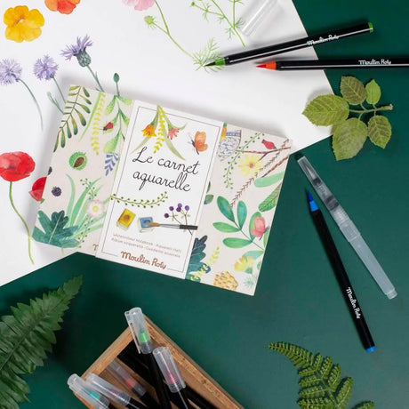 12 feutres pinceaux aquarellables - Art & bricolage by Moulin Roty