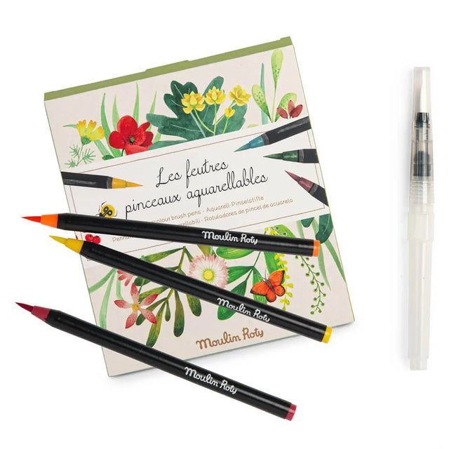 12 feutres pinceaux aquarellables - Art & bricolage by Moulin Roty