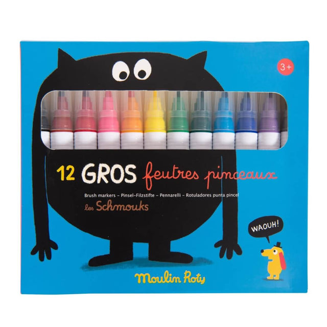 12 gros feutres pinceaux - Art & bricolage by Moulin Roty