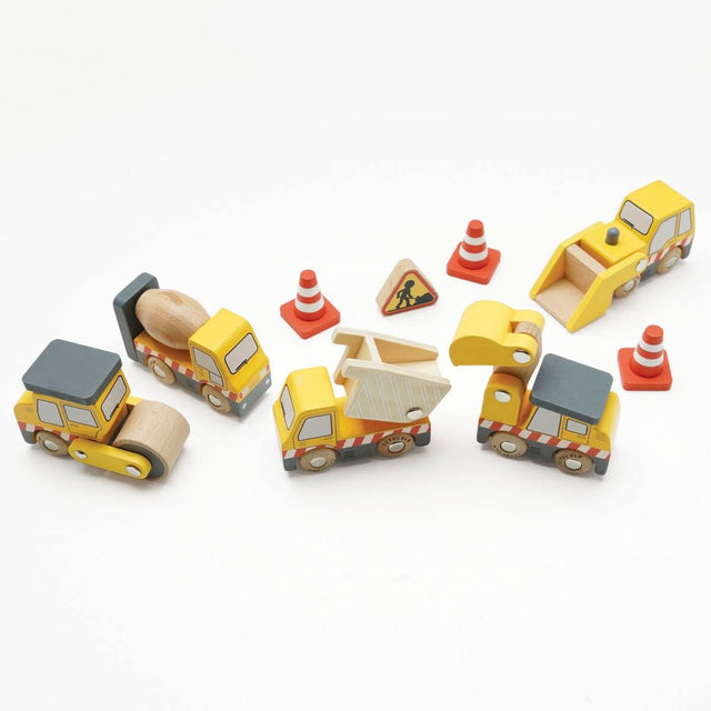 5 véhicules de chantier en bois - Véhicules de jeu by Le Toy Van
