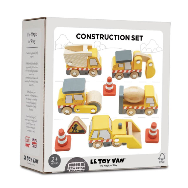 5 véhicules de chantier en bois - Véhicules de jeu by Le Toy Van