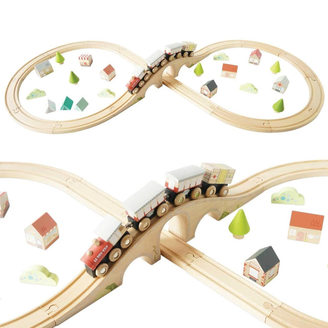 Coffret de train Figure 8 (40 pcs) - Ensembles de jeu by Le Toy Van