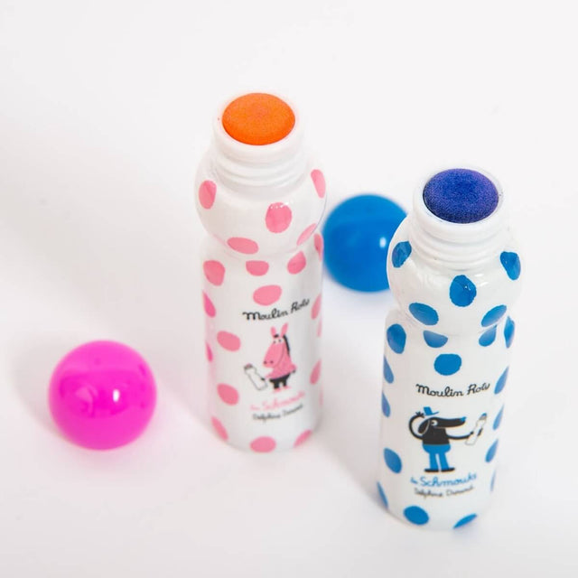 8 crayons feutres tampons - Art & bricolage by Moulin Roty