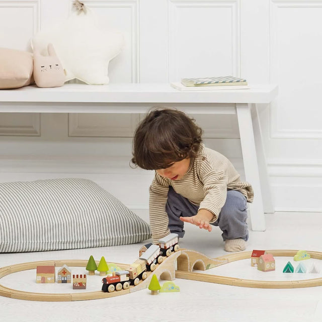 Coffret de train Figure 8 (40 pcs) - Ensembles de jeu by Le Toy Van