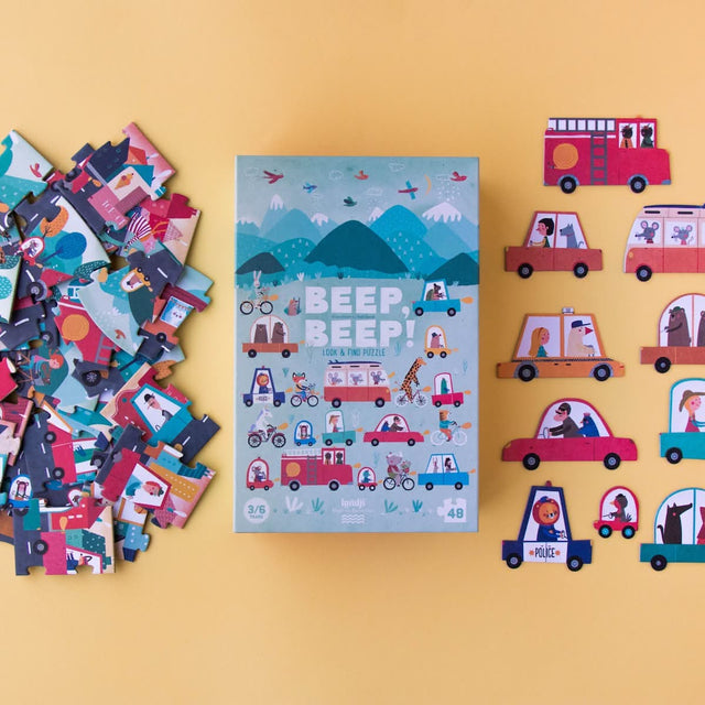 Beep Beep observation puzzle (48 pcs)