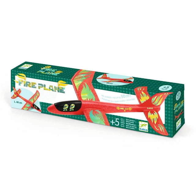 Avion planeur en mousse Fire Plane - Jeu actif by Djeco