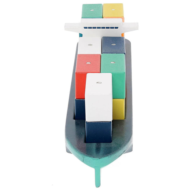 Bateau porte-conteneurs Vilacity (Jacques Saade) - Véhicules de jeu by Vilac