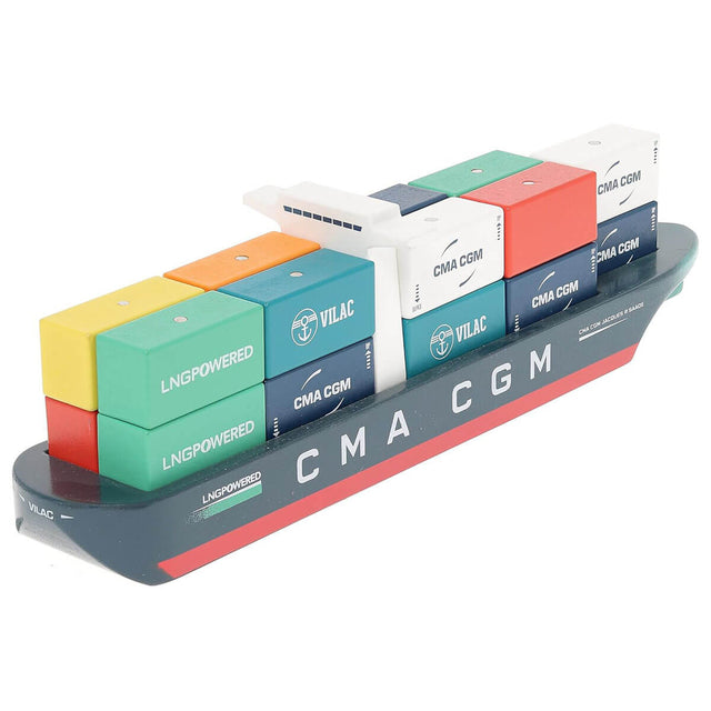 Bateau porte-conteneurs Vilacity (Jacques Saade) - Véhicules de jeu by Vilac