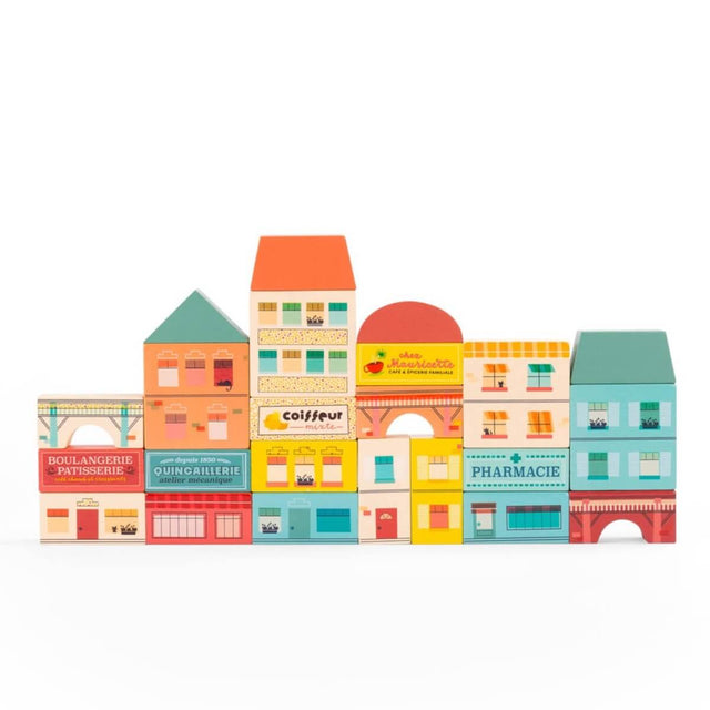 Blocs de construction de village (34 pcs) - Jeux de construction by Comme des Pirates