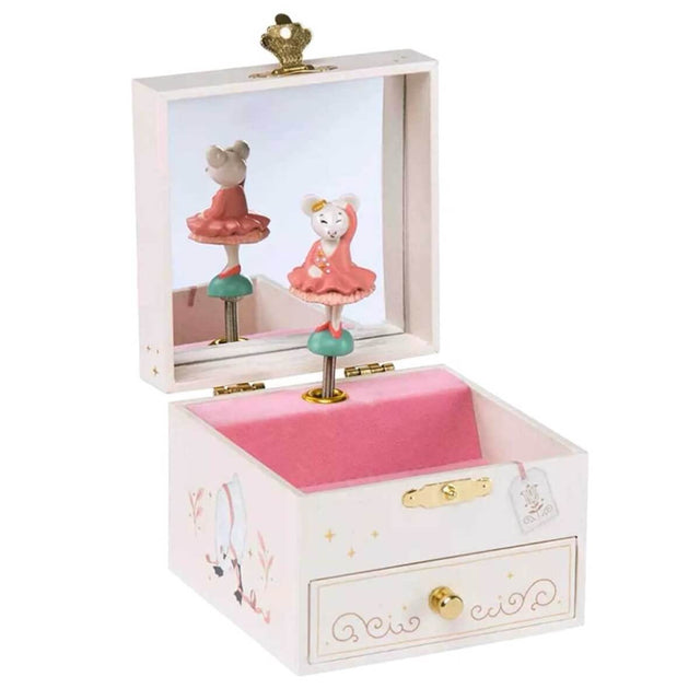 Boîte à bijoux musicale Souris ballerine - Décoration by Moulin Roty