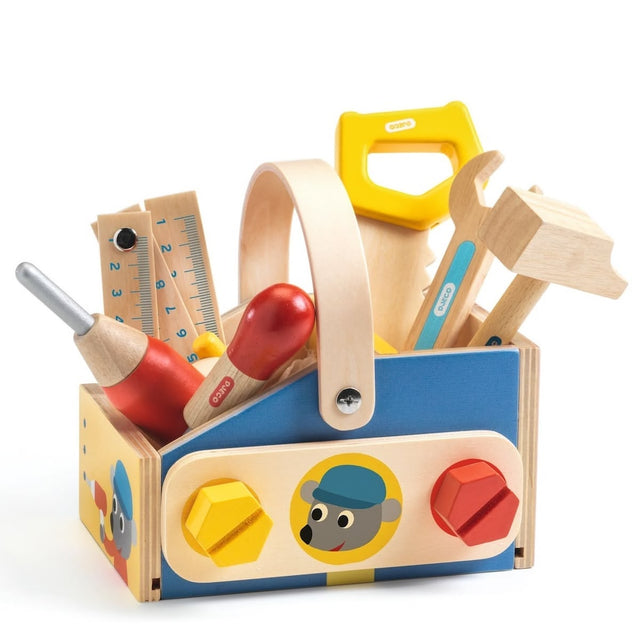 Boîte à outils en bois Minibrico-Jouets d'imitation-Djeco-Comme des Pirates