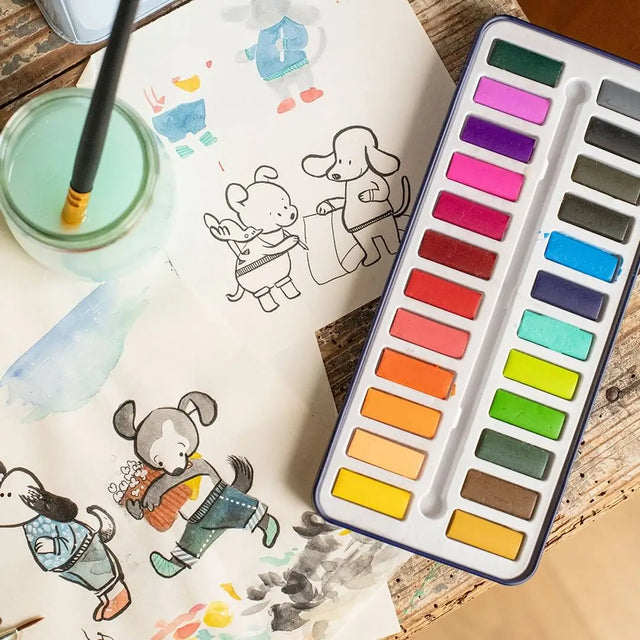 Boite de 24 aquarelles - Art & bricolage by Moulin Roty