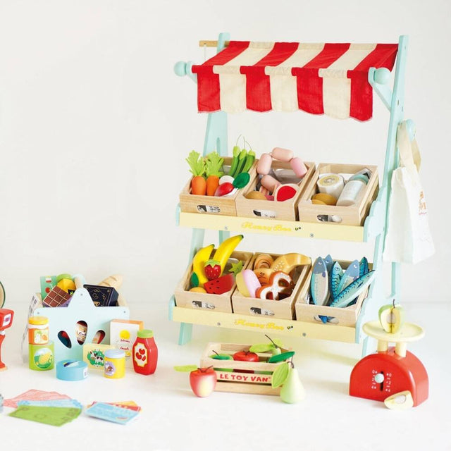 Trio de caissettes d'aliments du marché - Jouets d'imitation by Le Toy Van