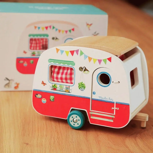 Caravane meublée La Grande Famille - Ensembles de jeu by Moulin Roty