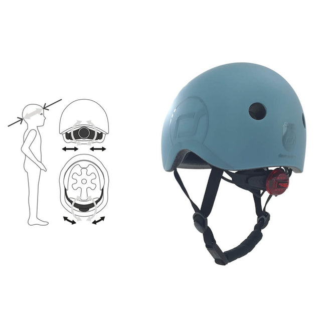 Casque pour enfant (S-M / 51-55 cm) - Jeux d'extérieur by Scoot & Ride