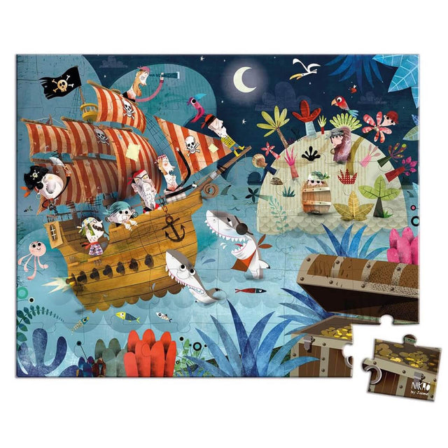 Casse-tête - Chasse au trésor (36 pcs)-Casse-têtes-Janod-Comme des Pirates
