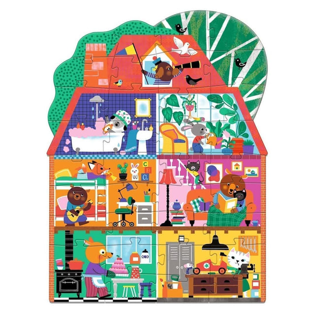 Casse-tête géant Maison p'tits copains (36 pcs) - Casse-têtes by Djeco