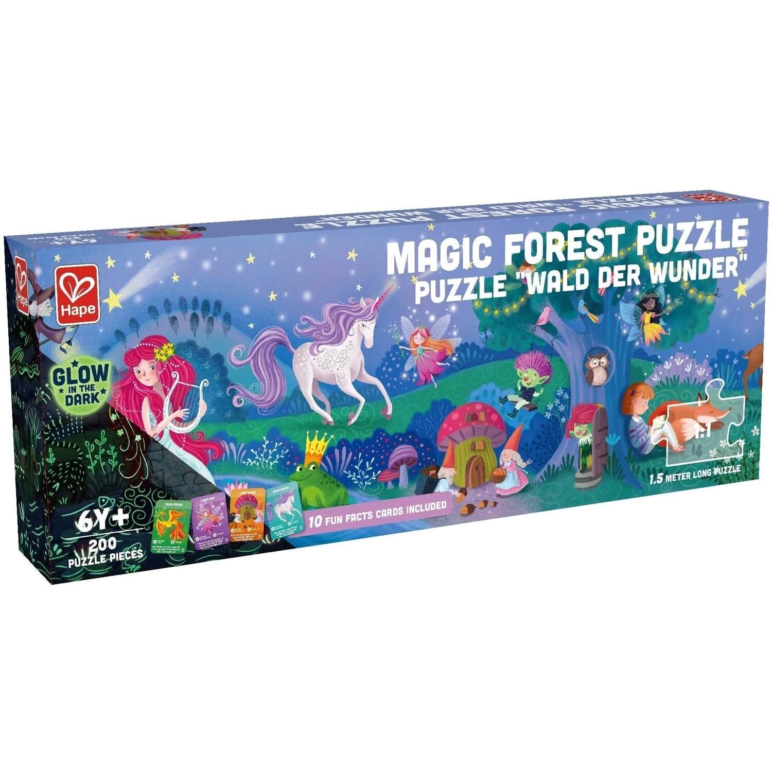 Giant Glow-in-the-Dark Puzzle - Magic Forest (200 pcs