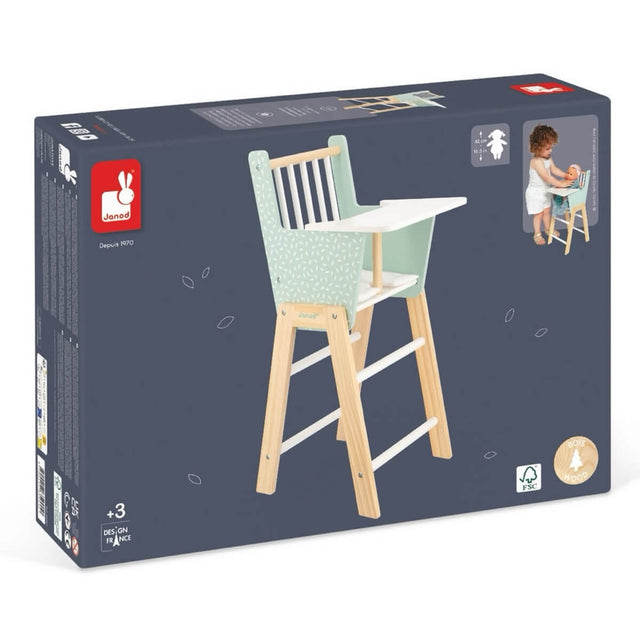 Chaise haute de poupée Zen - Accessoires poupée by Janod