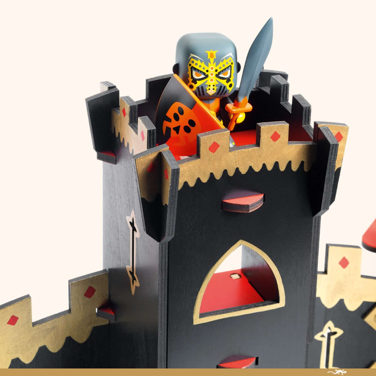 Ensemble Arty Toys: Château-fort + chevaliers et bélier - Ensembles de jeu by Djeco