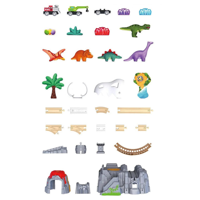 Dinosaur Railway Adventure Set (61 pcs)