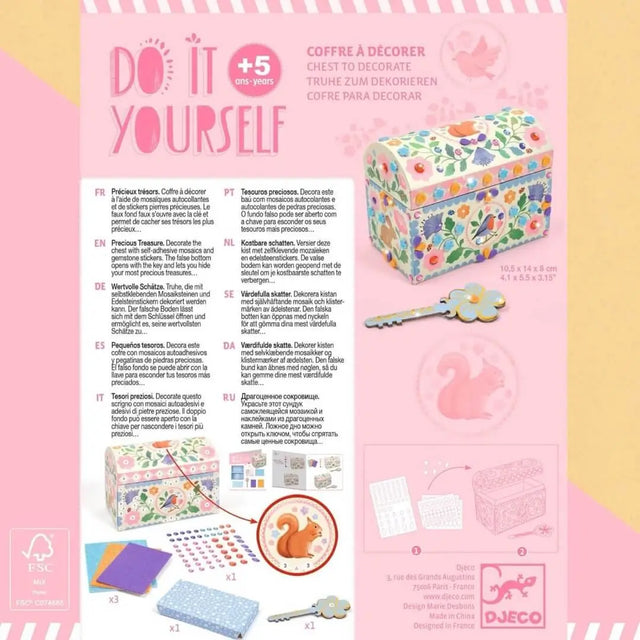 Coffre DIY à décorer Précieux trésors - Art & bricolage by Djeco