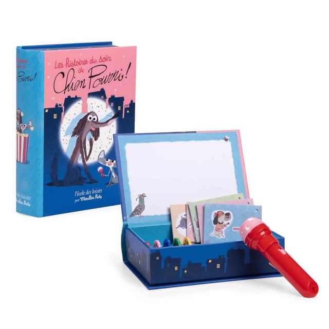 Coffret lampe à histoires du soir - Chien Pourri - Lampes à histoire by Moulin Roty