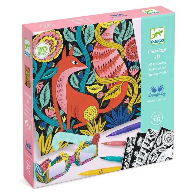Coloriage 3D - Forêt fantastique - Art & bricolage by Djeco
