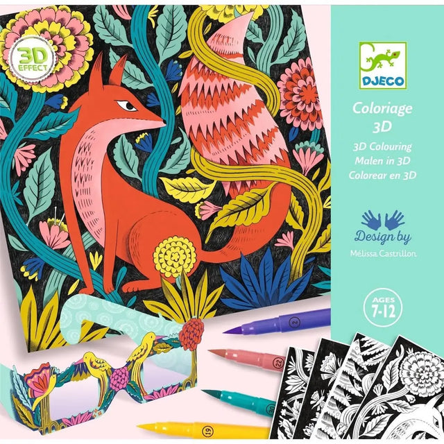 Coloriage 3D - Forêt fantastique - Art & bricolage by Djeco