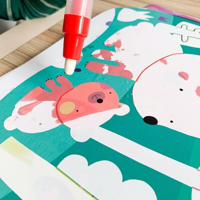 Coloriage magique à l'eau - Dans les bois - Art & bricolage by Djeco