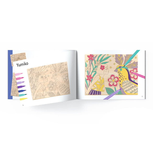 Coloriage sur bois Sweet Girls - Art & bricolage by Djeco