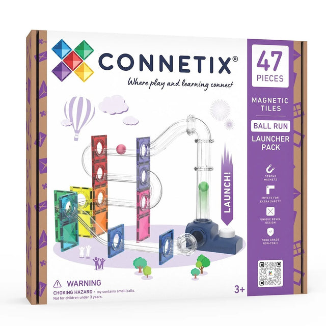 Parcours de balle magnétique Lanceur (47 pcs) - Jeux de construction by Connetix