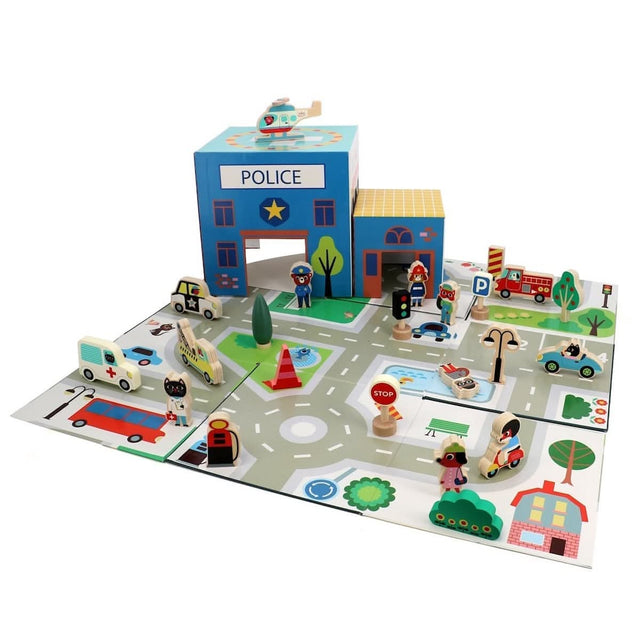 Pop-up rescue playset