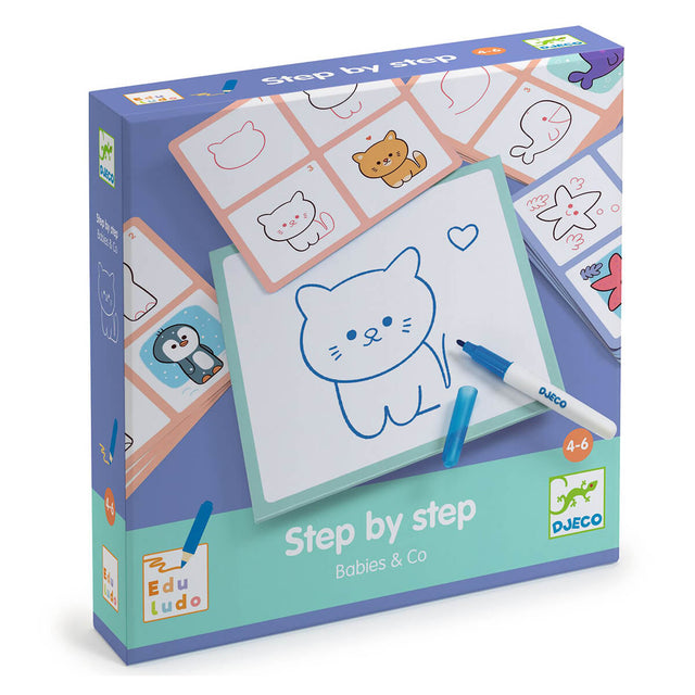 Dessiner Step by Step - Babies & Co - Jeux éducatifs by Djeco