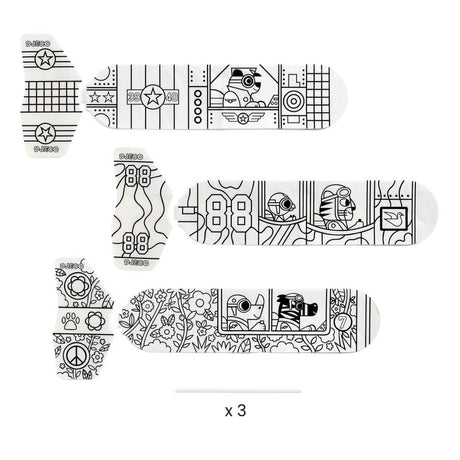 DIY Dans le ciel - 3 fusées à colorier-Art & bricolage-Djeco-Comme des Pirates