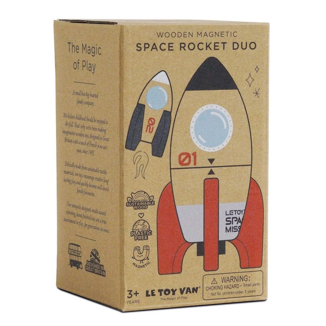 Duo de fusées spatiales magnétiques - Véhicules de jeu by Le Toy Van