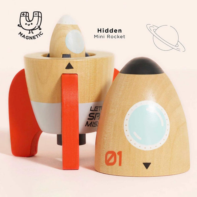Duo de fusées spatiales magnétiques - Véhicules de jeu by Le Toy Van