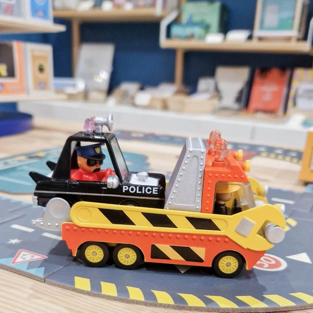 Ensemble 4 voitures de ville Crazy Motors - Véhicules de jeu by Djeco