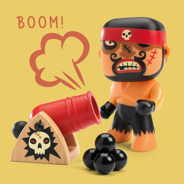 Ensemble Arty Toys: Ze Pirat Boat + figurines & canon - Ensembles de jeu by Djeco