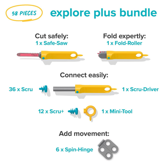 Explore Plus Bundle: Explore Kit + Spin-Hinge + Fold-Roller
