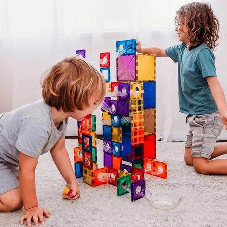Parcours de balle magnétique Rainbow (92 pcs) - Jeux de construction by Connetix