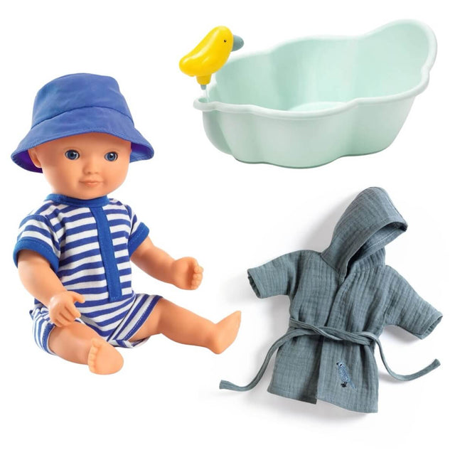 Ensemble poupée Pomea: l'heure du bain - Poupées by Djeco
