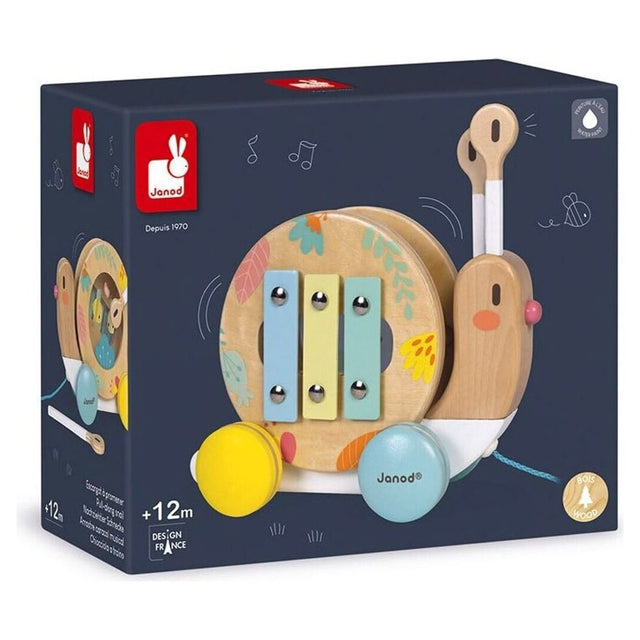 Escargot xylophone Pure à promener - Jouets à tirer / pousser by Janod