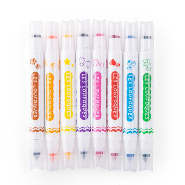 Feutres tampons 2-en-1 Les Loufoques - Art & bricolage by Moulin Roty