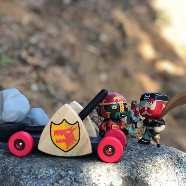 Figurine chevalier Baldy & catapulte - Figurines by Djeco