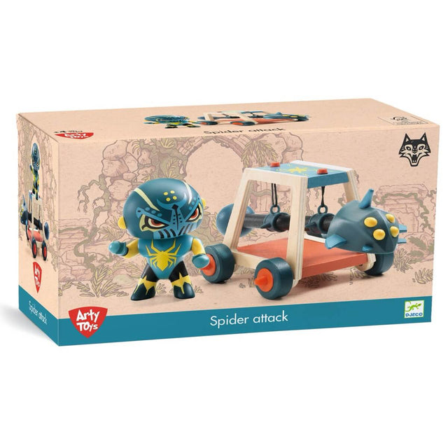 Figurine chevalier Spider Attak & bélier - Figurines by Djeco