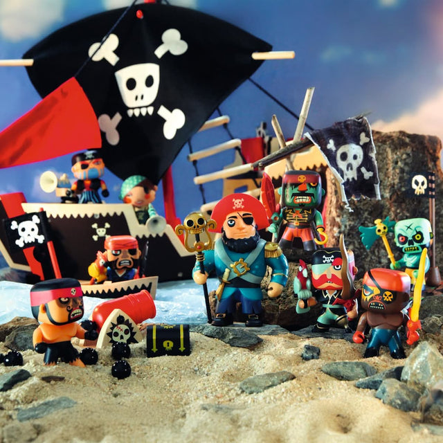 Figurine pirate Rick & canon Boumcrack - Figurines by Djeco