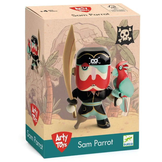 Figurine pirate Sam Parrot - Figurines by Djeco