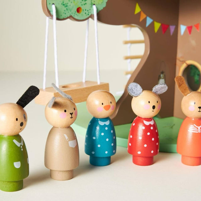 Figurines en bois La Grande Famille - Figurines by Moulin Roty