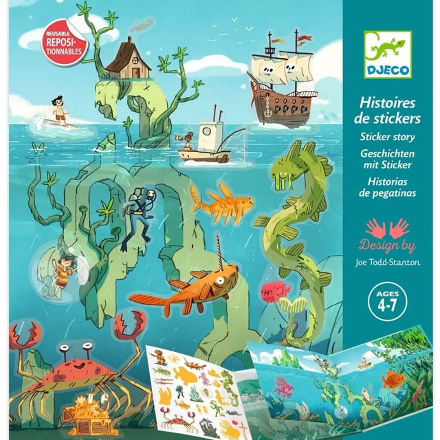 Histoires de stickers - Aventures en mer - Art & bricolage by Djeco